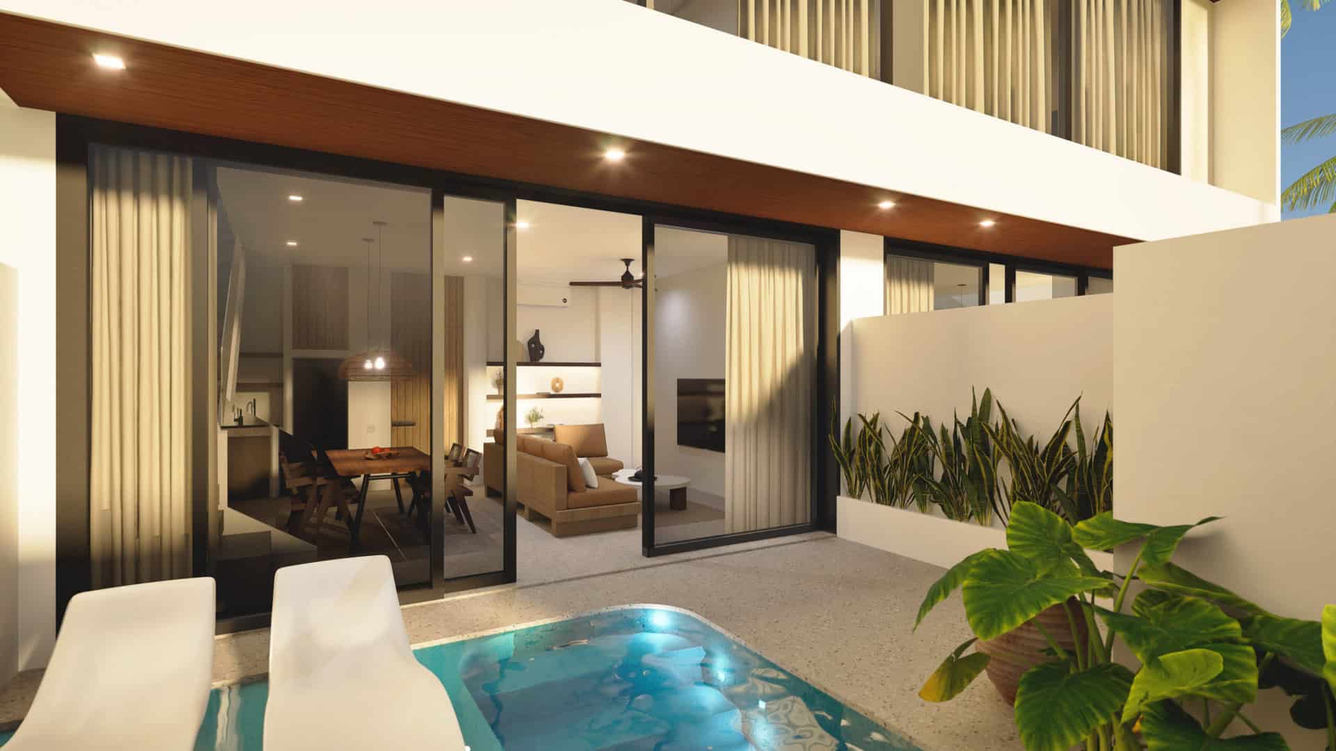 LUXURY 2 BEDROOM VILLA FOR SALE LEASEHOLD IN BERAWA BE-900 